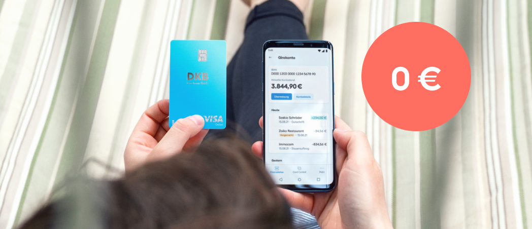 Kostenlose Debitkarte und DKB-App zum Girokonto