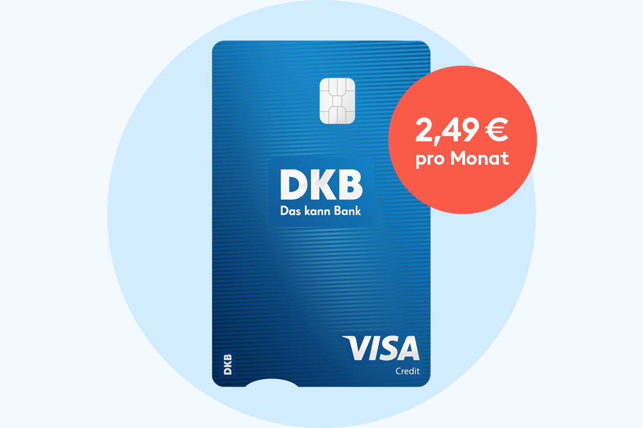 Illustration der DKB Visa Kreditkarte