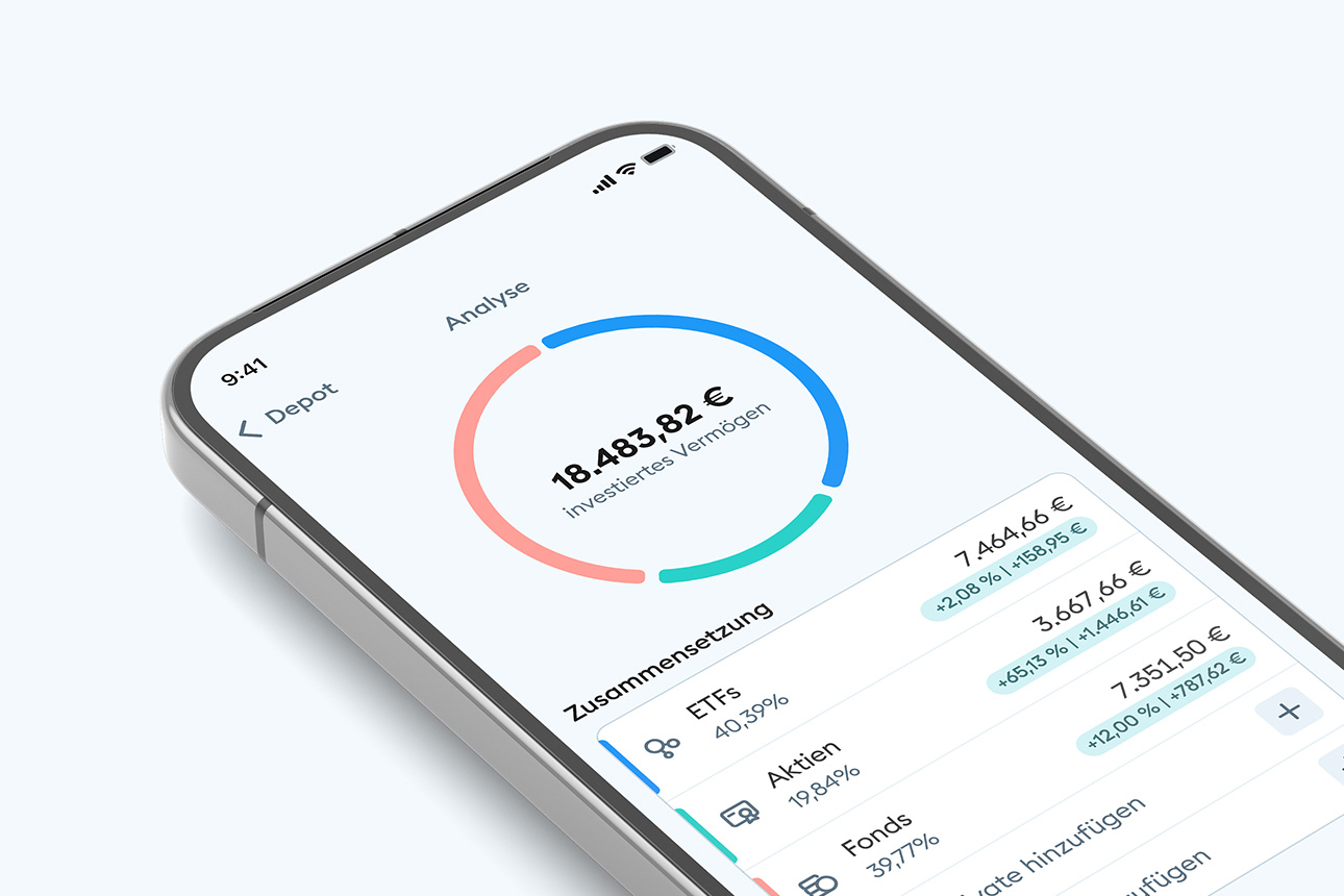 Analyse des Portfolios in der DKB-App