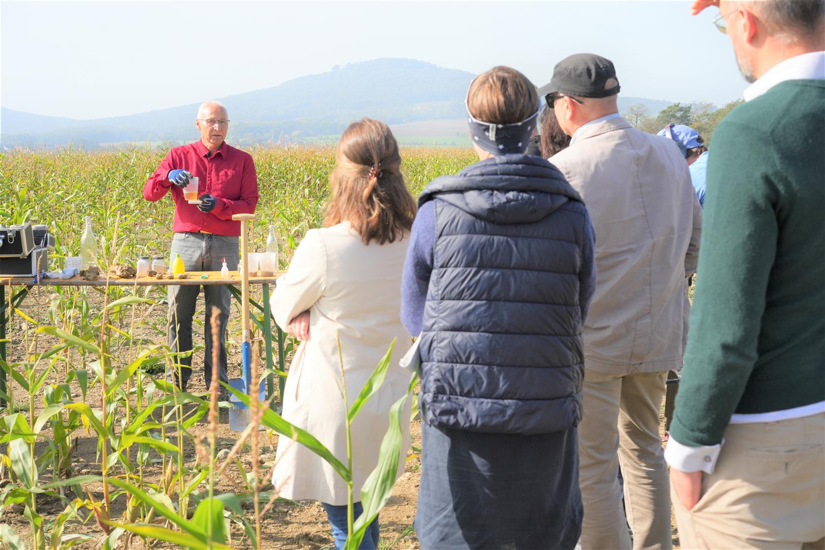 Im Rahmen eines Pressegesprächs wurde das Projekt Klima-Landwirtschaft am 10.10.23 in Thüringen gestartet / Bildquelle: BayWa AG