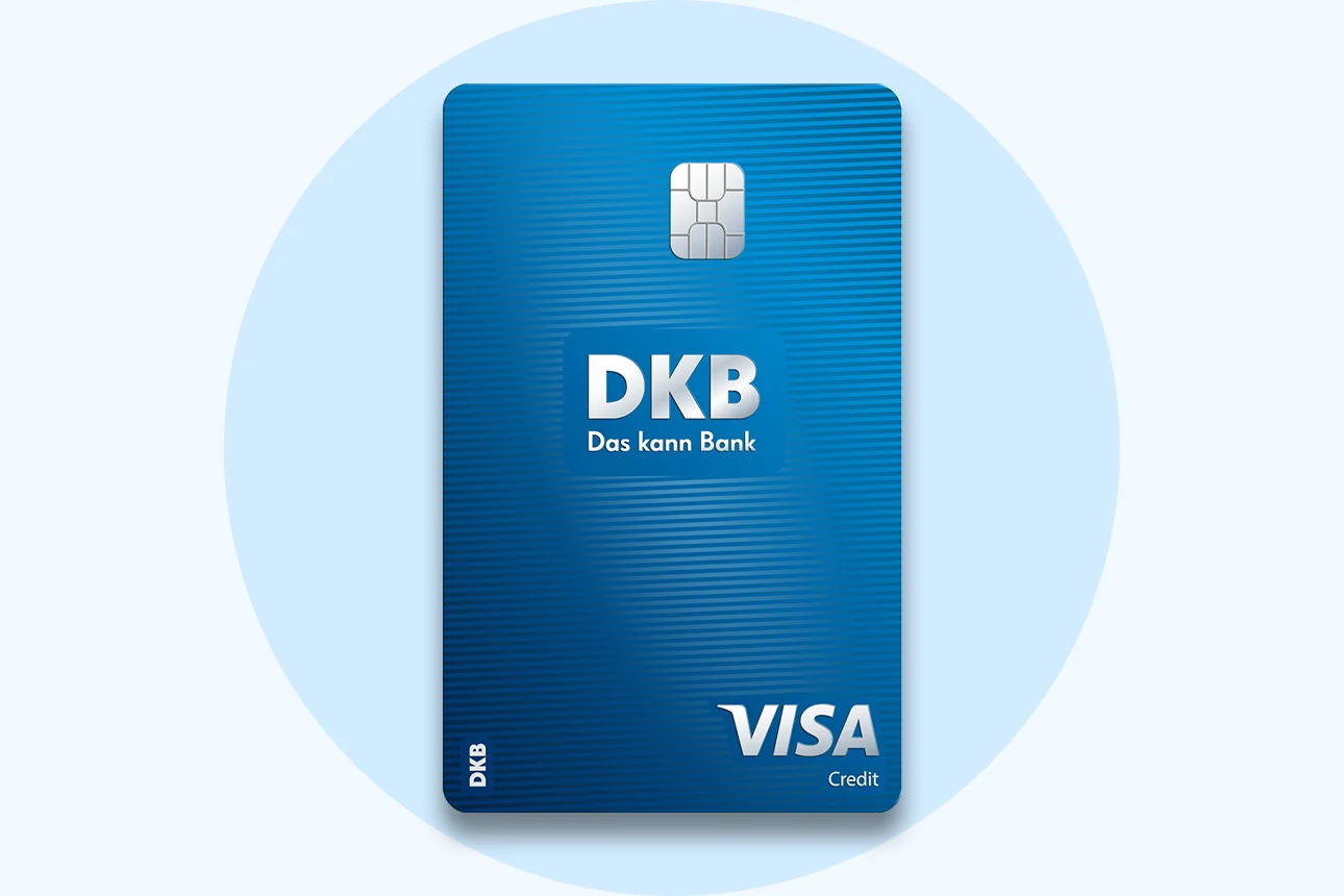 Vorderseite der Visa Kreditkarte der DKB