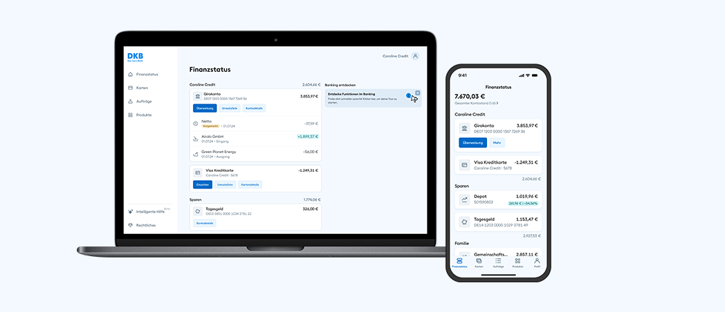 Die DKB-App und das Banking im Browser der DKB