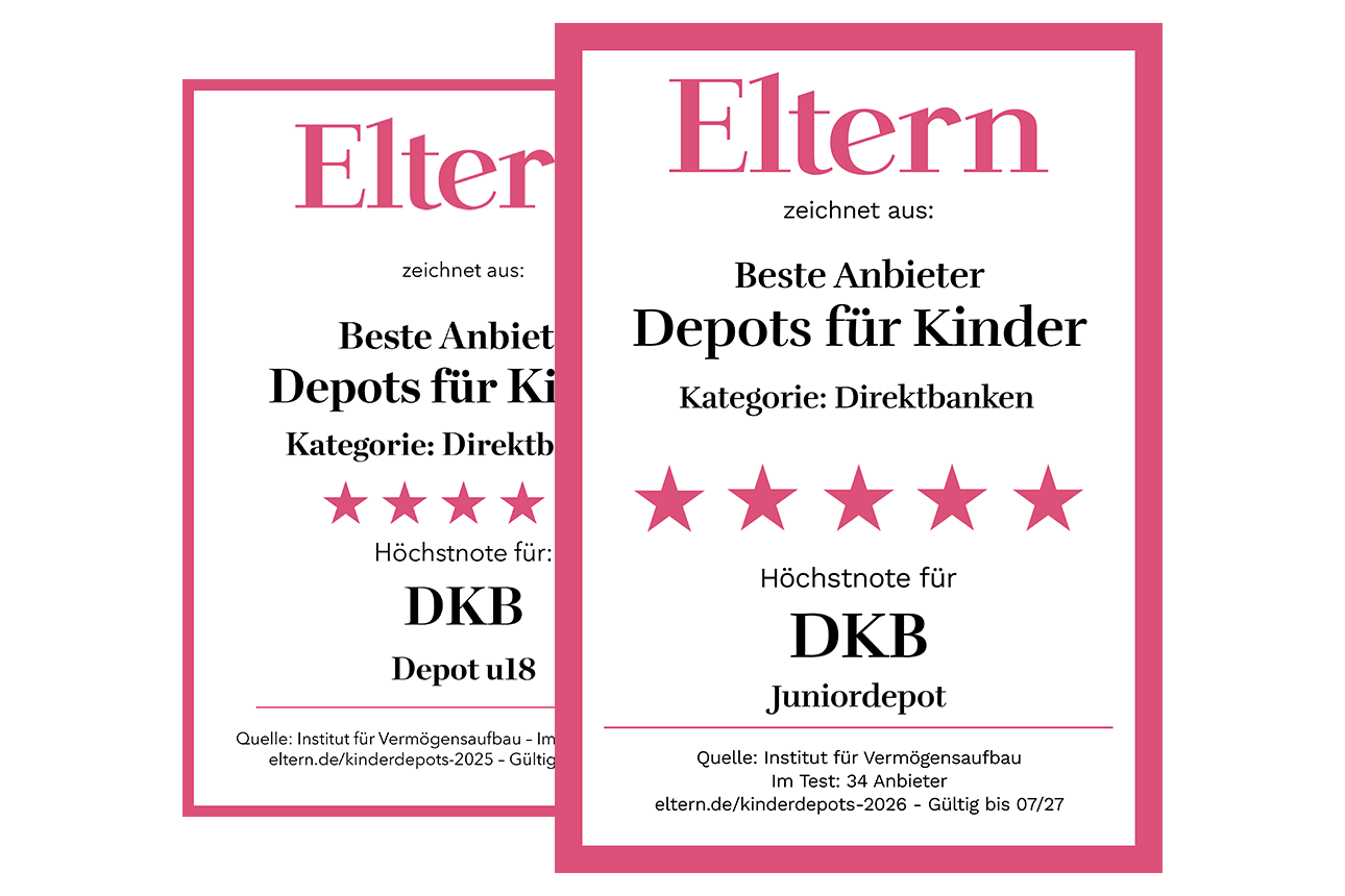 Eltern Siegel (2025), Bester Anbieter in der Kategorie: Depots für Kinder