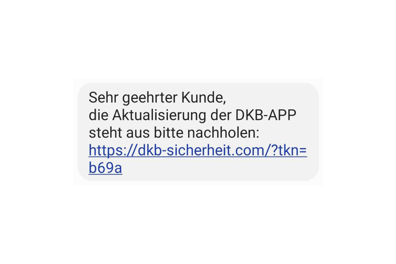 Phishing - SMS Beispiel