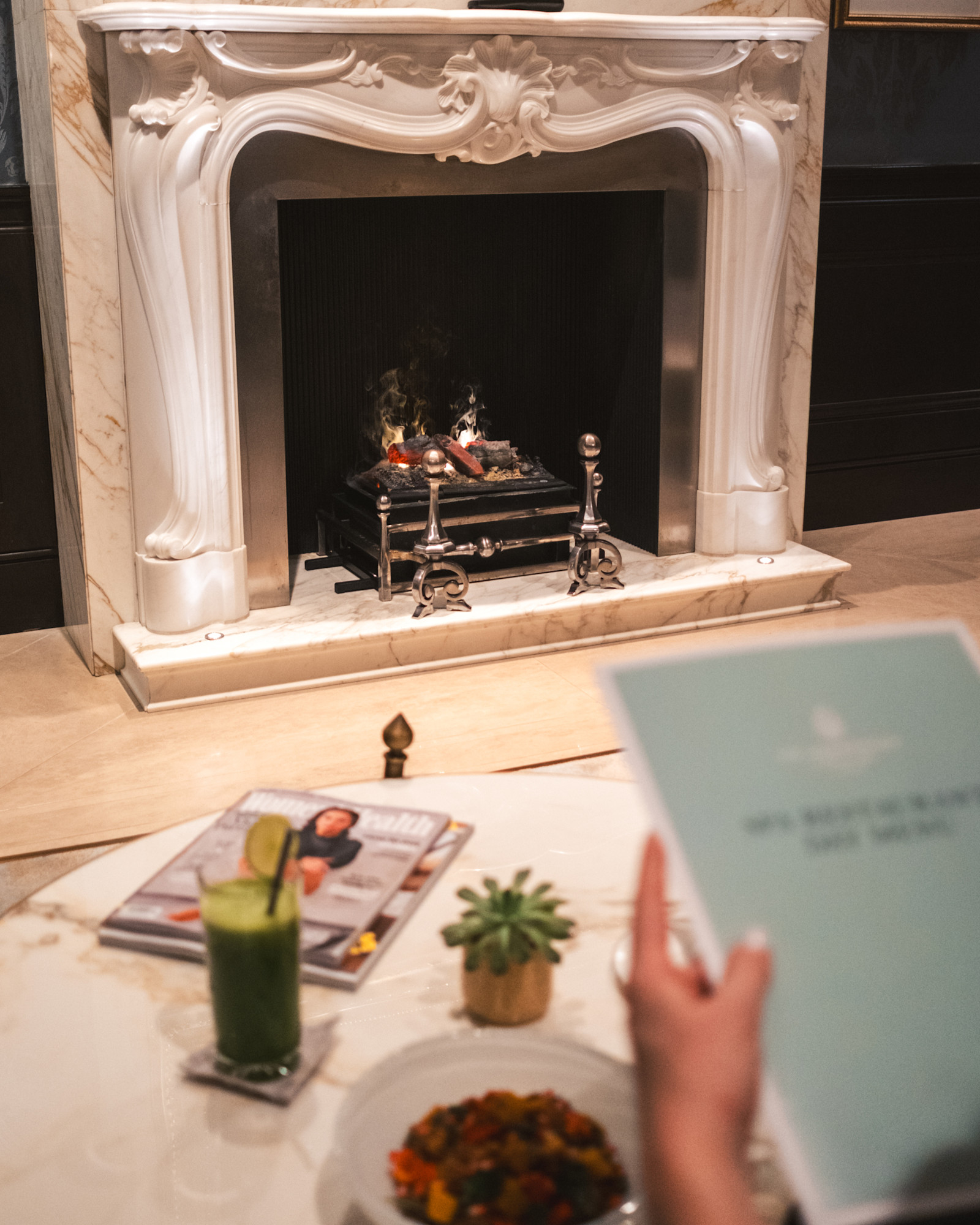 Lanesborough Club & Spa - Restaurant Table With Menu