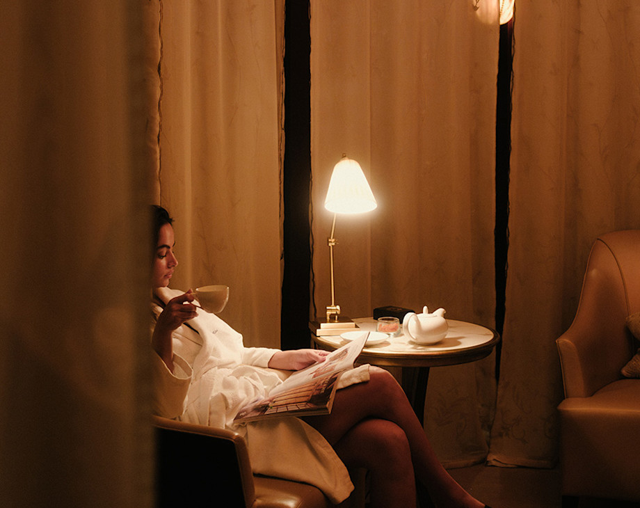 Spa Lounge with Model