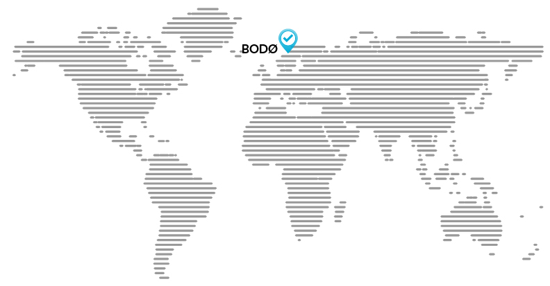 Map with Bodo Norway