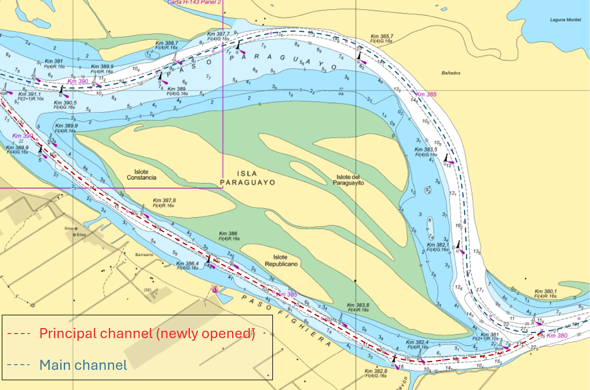 Parana River chartlet - 