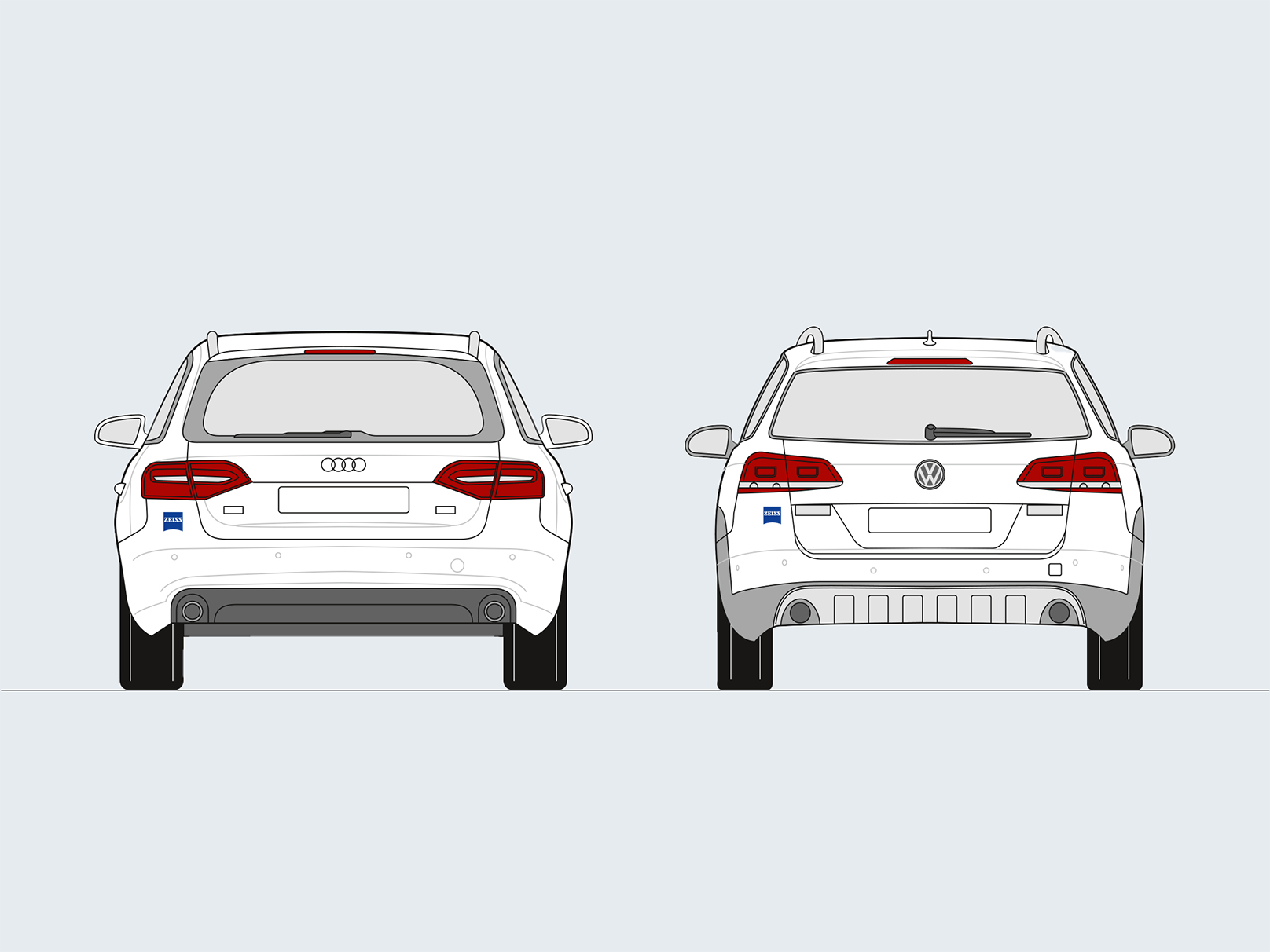 LOGO 的位置(轿车)