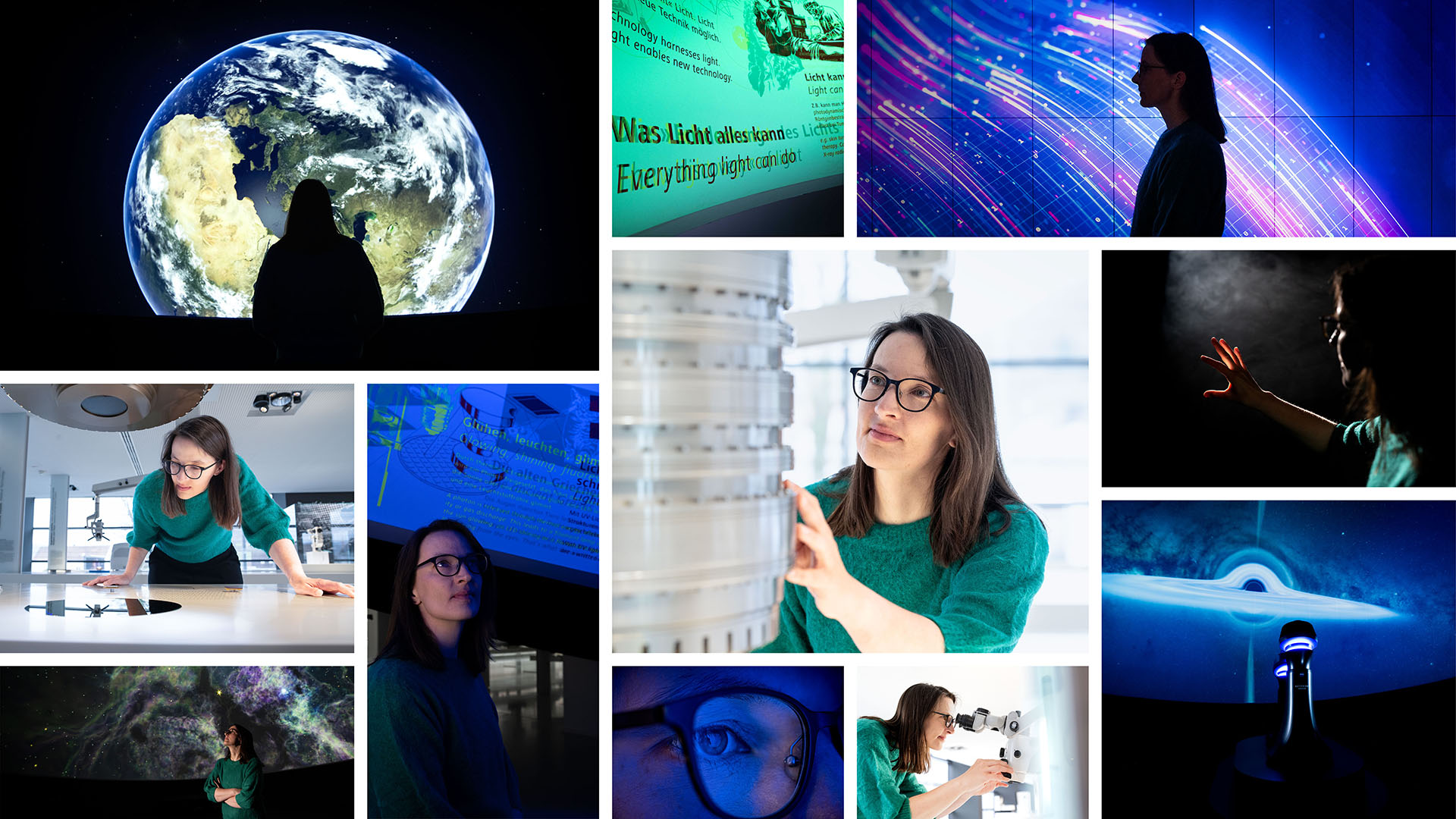 Shaping the future with light Image Collage