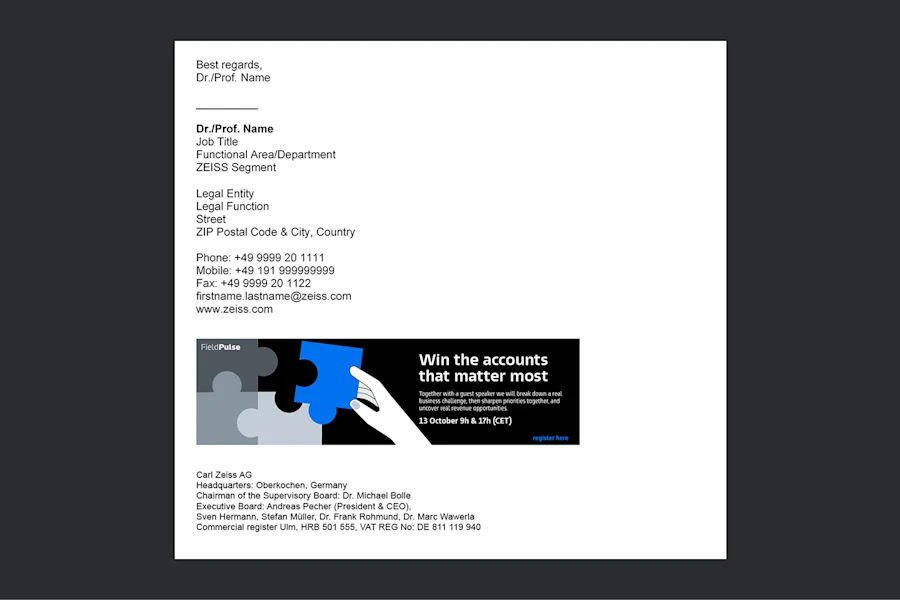 Inspiration / Tile / Field Pulse Email Banner