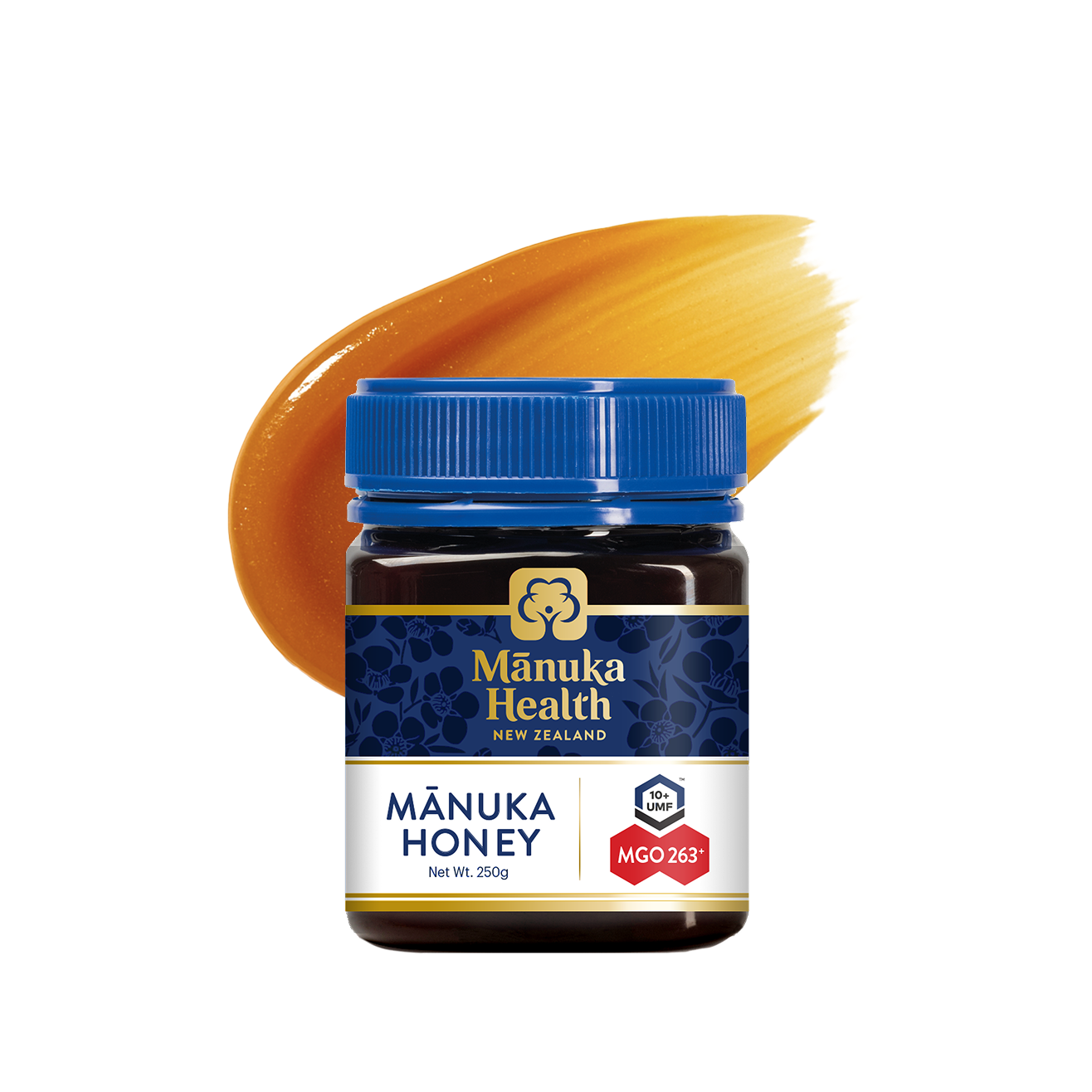 NEW Manuka Health Manuka honey - MGO263 UMF10 jar with swatch