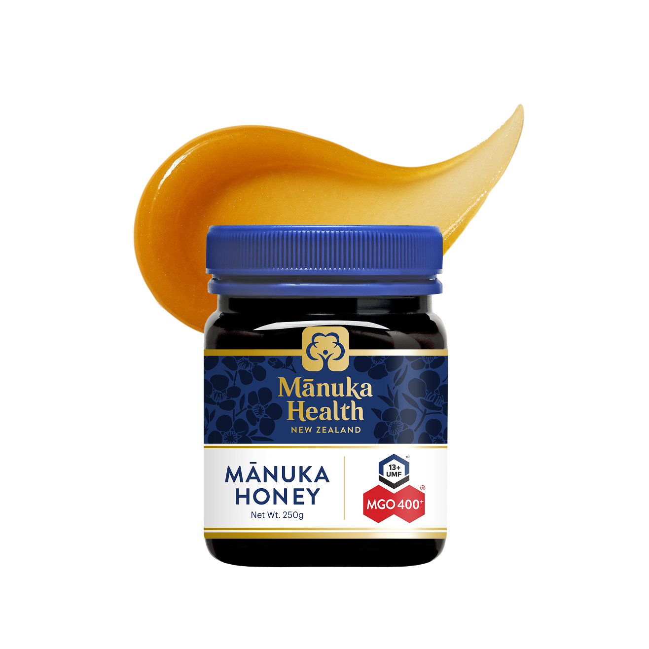 Manuka-Honey---MGO400-UMF13-250g---USA-Non-GMO---Front-v1