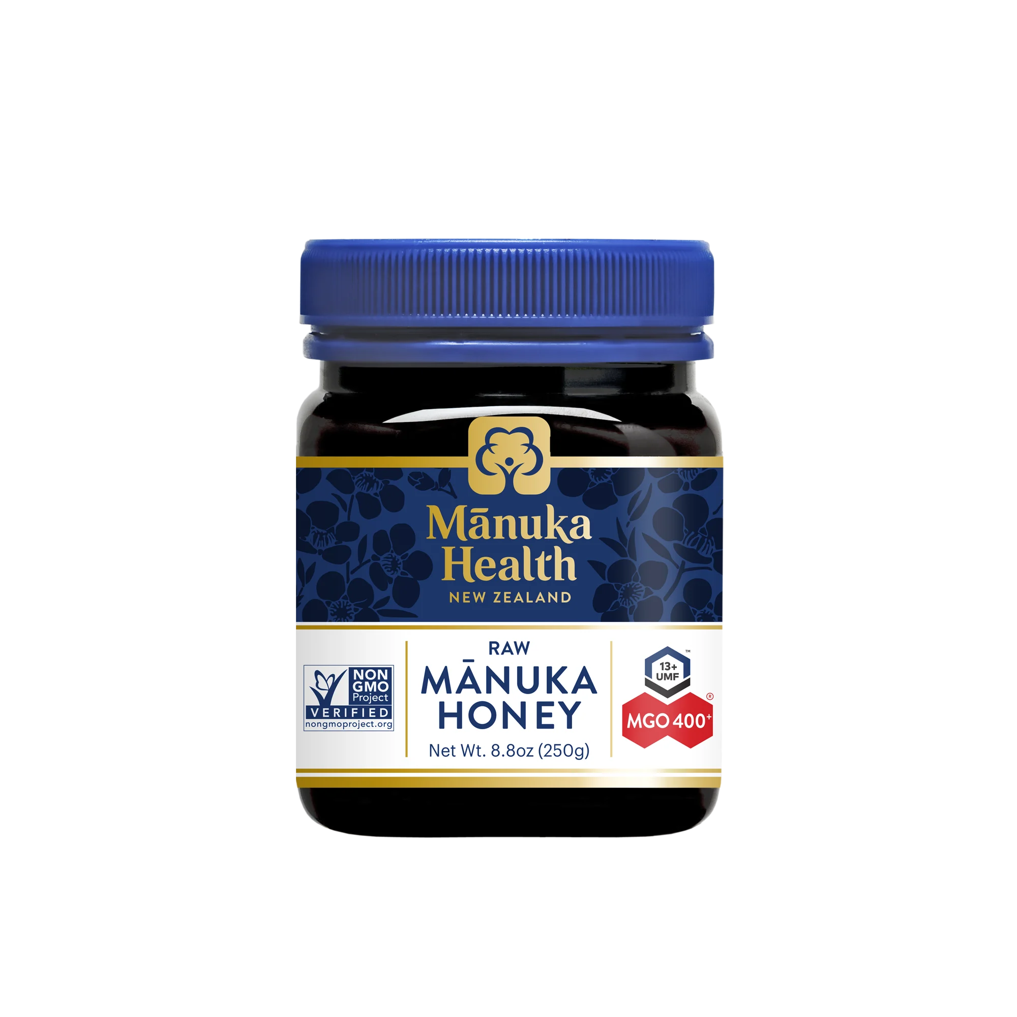 Manuka-Honey---MGO400-UMF13-250g---USA-Non-GMO---Front-v1