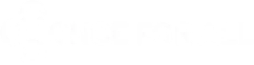 Once For All Logo in White