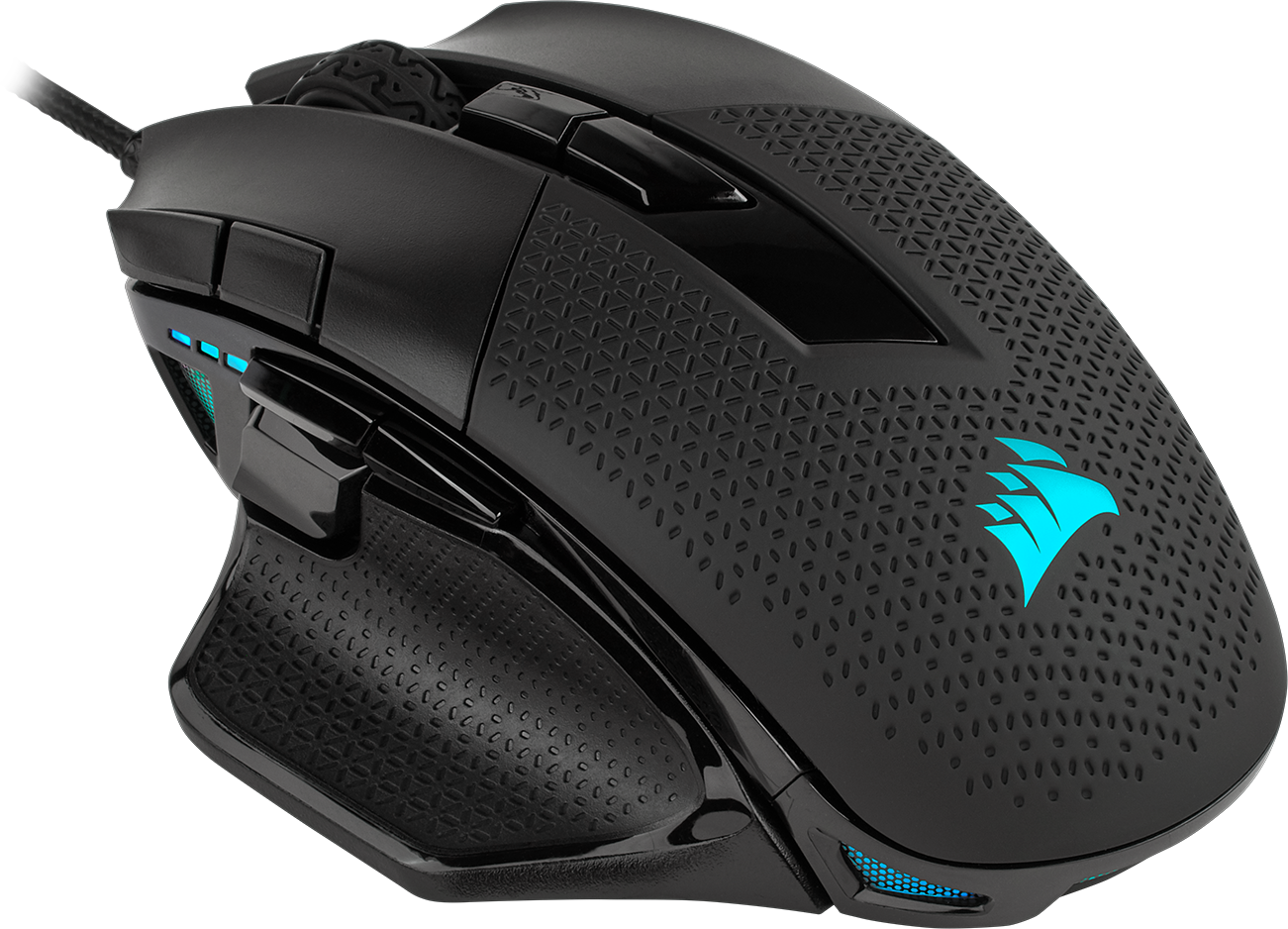 Corsair Gaming Nightsword RGB / USB / 18000 DPI / 10 programmerbara knappar / Optisk gamingmus
