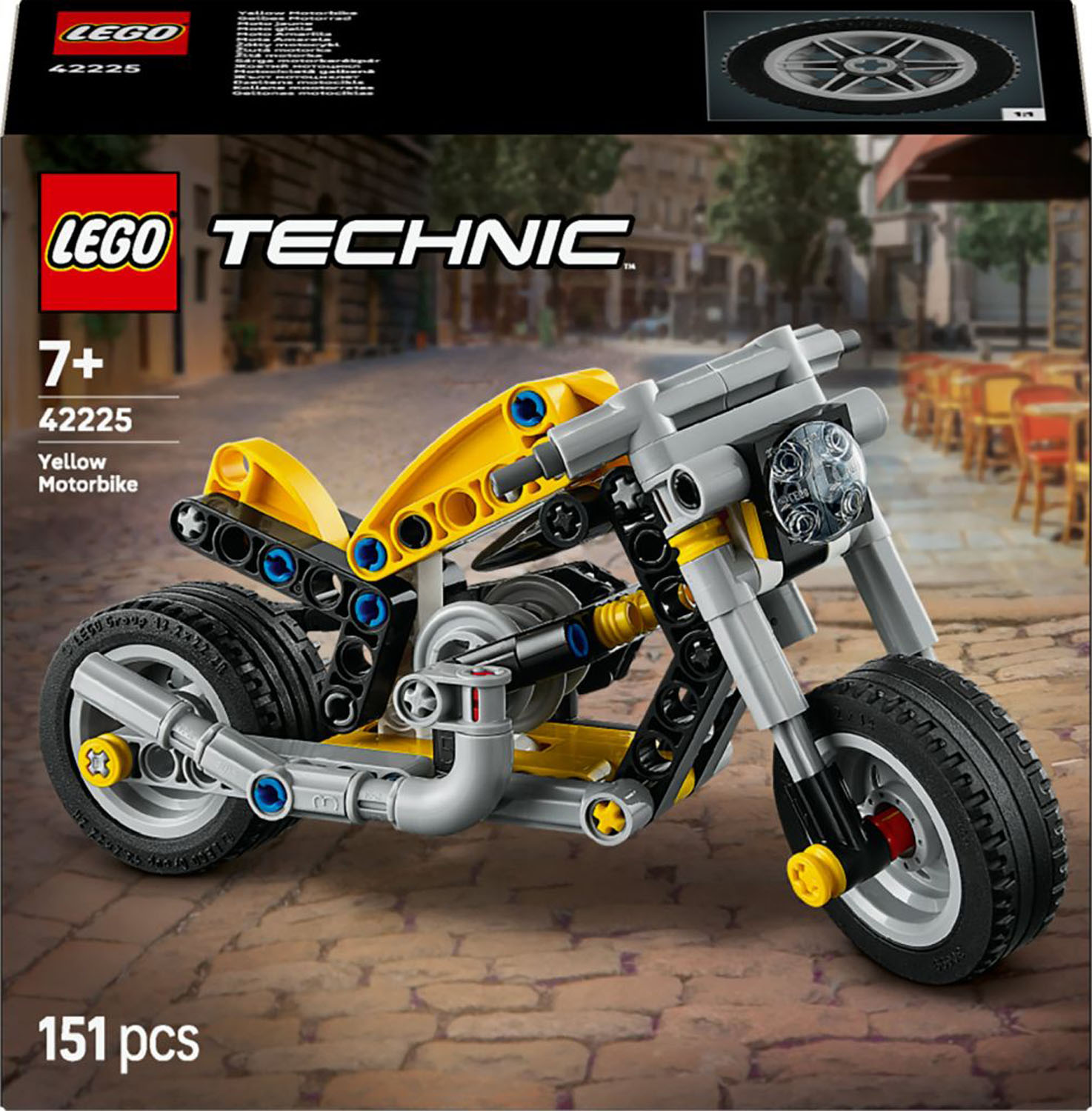 LEGO Technic 42225 Motorcycle Yellow 4