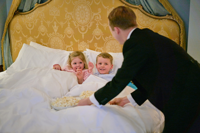 The Lanesborough London Families Popcorn in bed