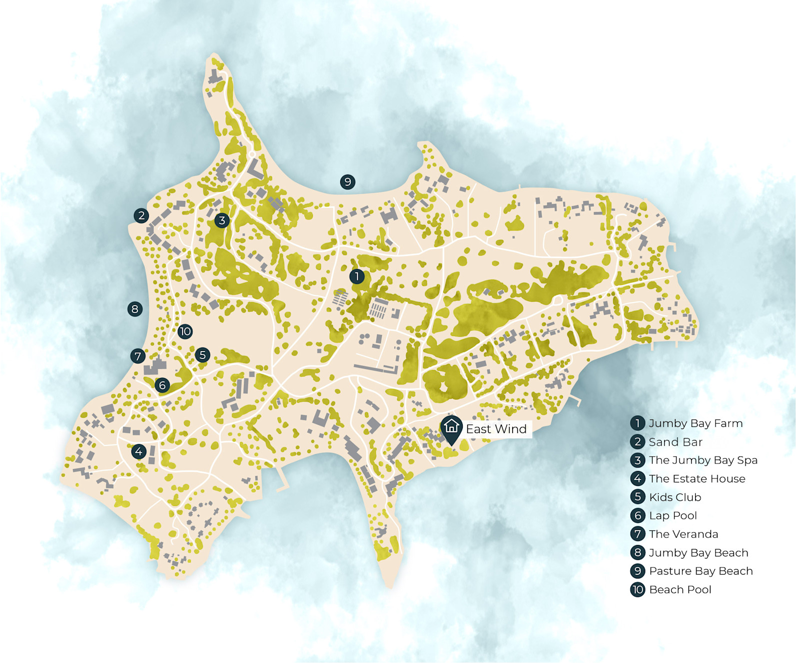 JBI - Location Map - East Wind