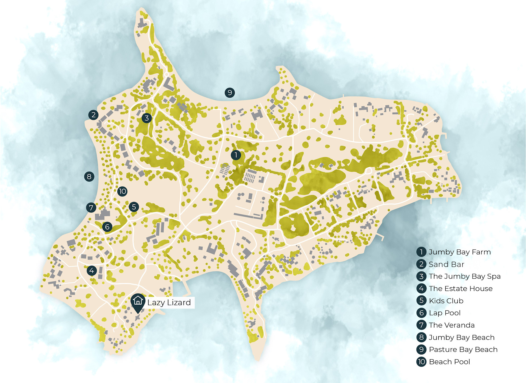 JBI - Location Map - Lazy Lizard