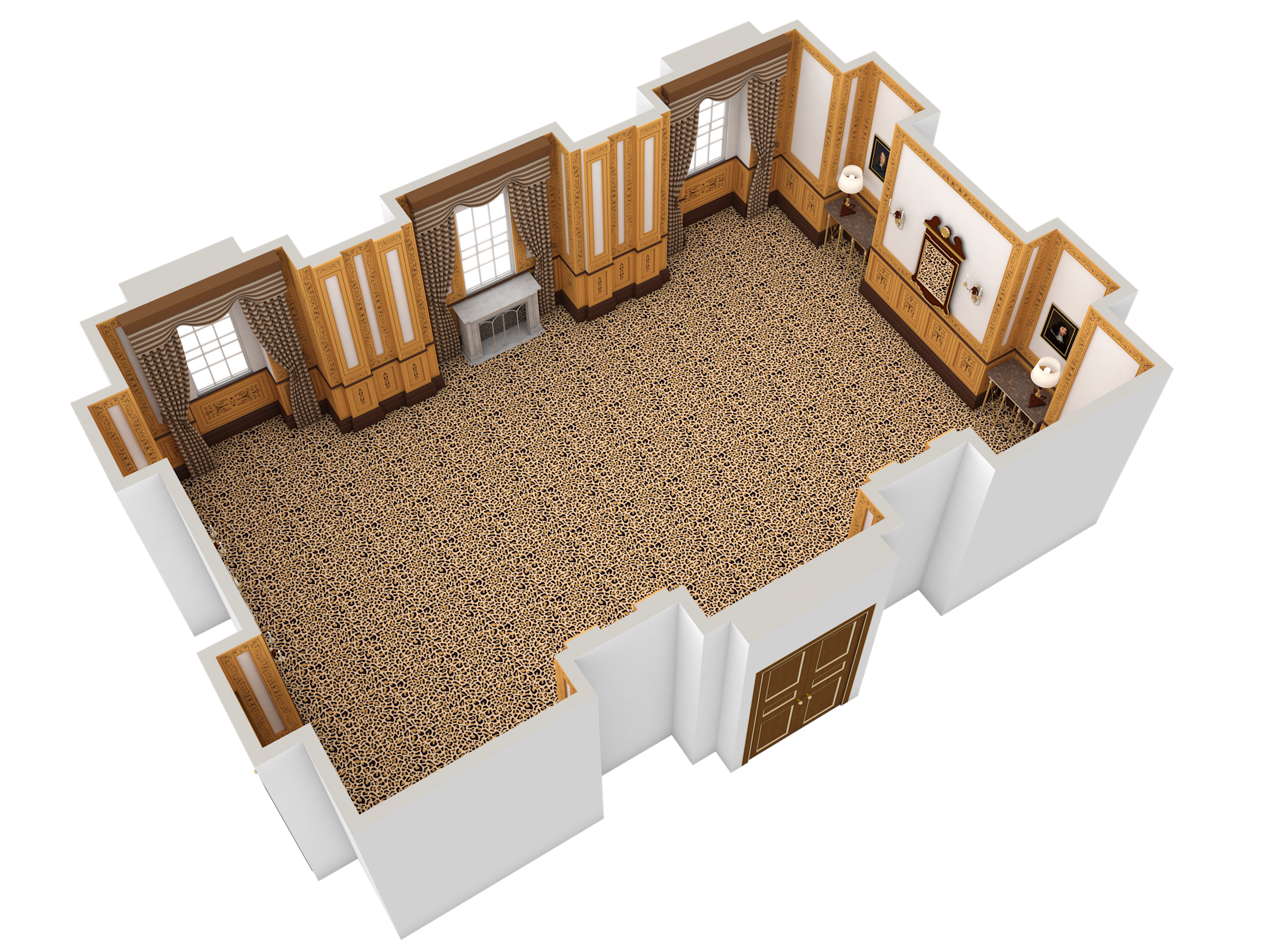 LAN - St Georges - Event Venue - 3D Plan