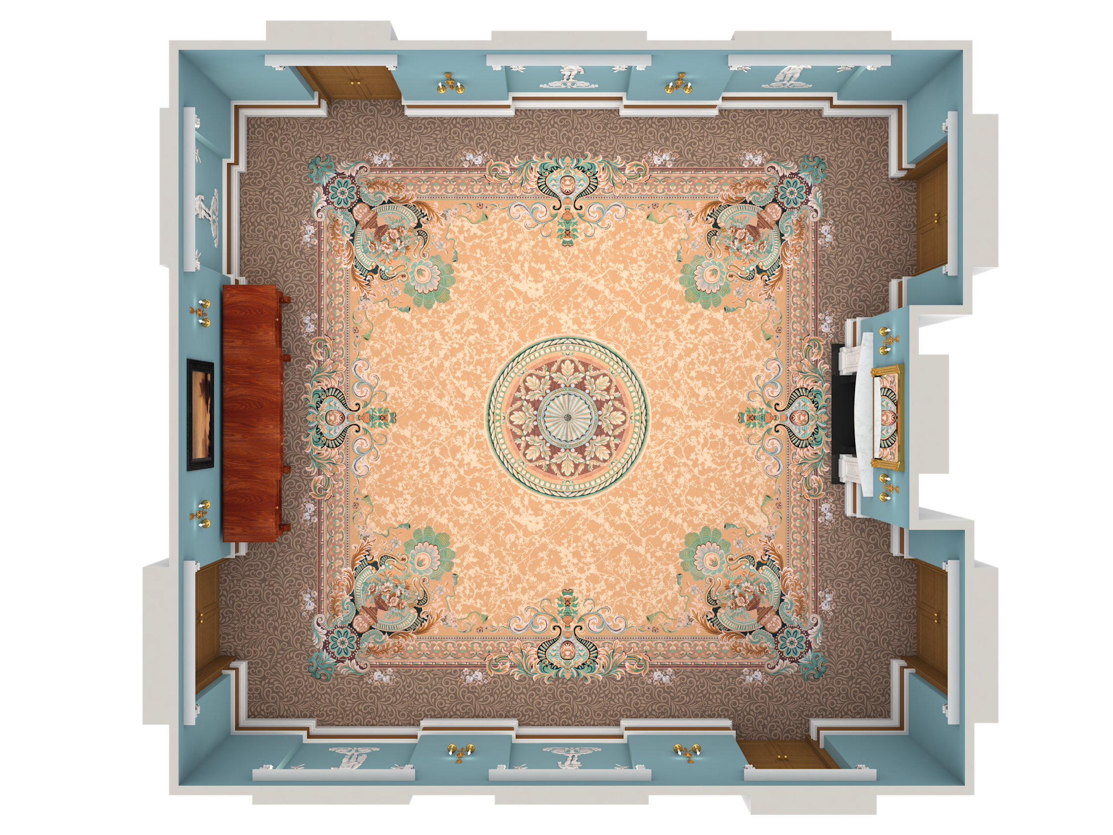 LAN - Wilkins - 3D Plan - Top View