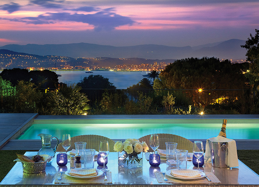 HDC - Villa Eleana terrace by night