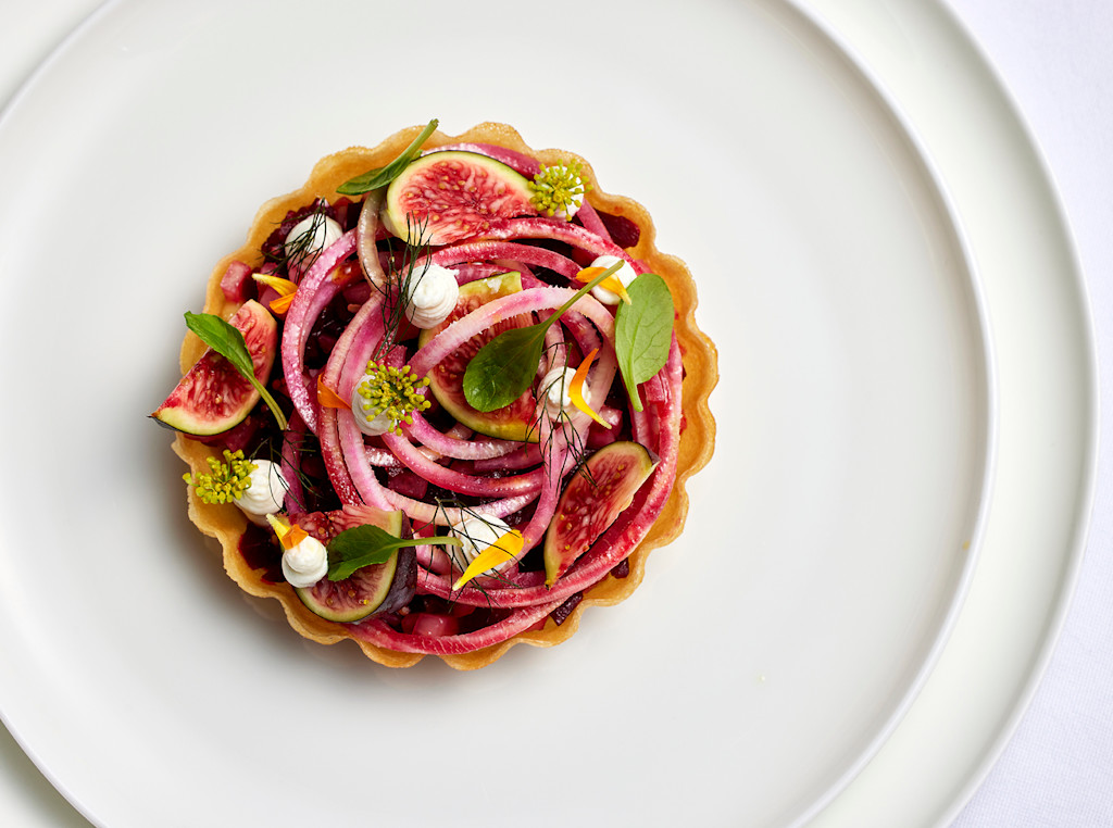 The Lanesborough Grill - Beetroot and goat’s curd tartlet