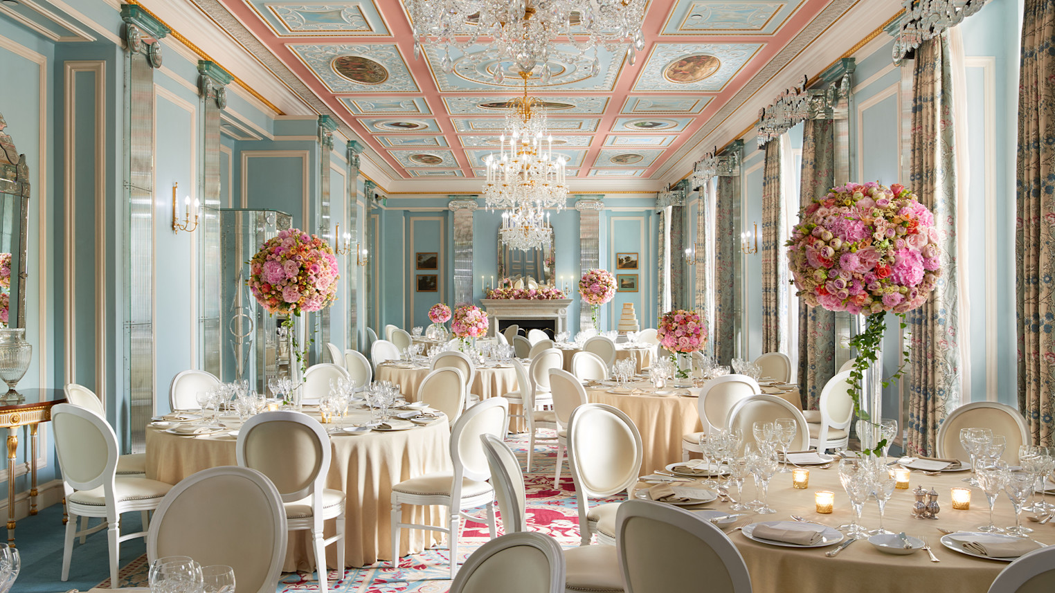 LAN - The Belgravia Room Wedding Set Up The Lanesborough London