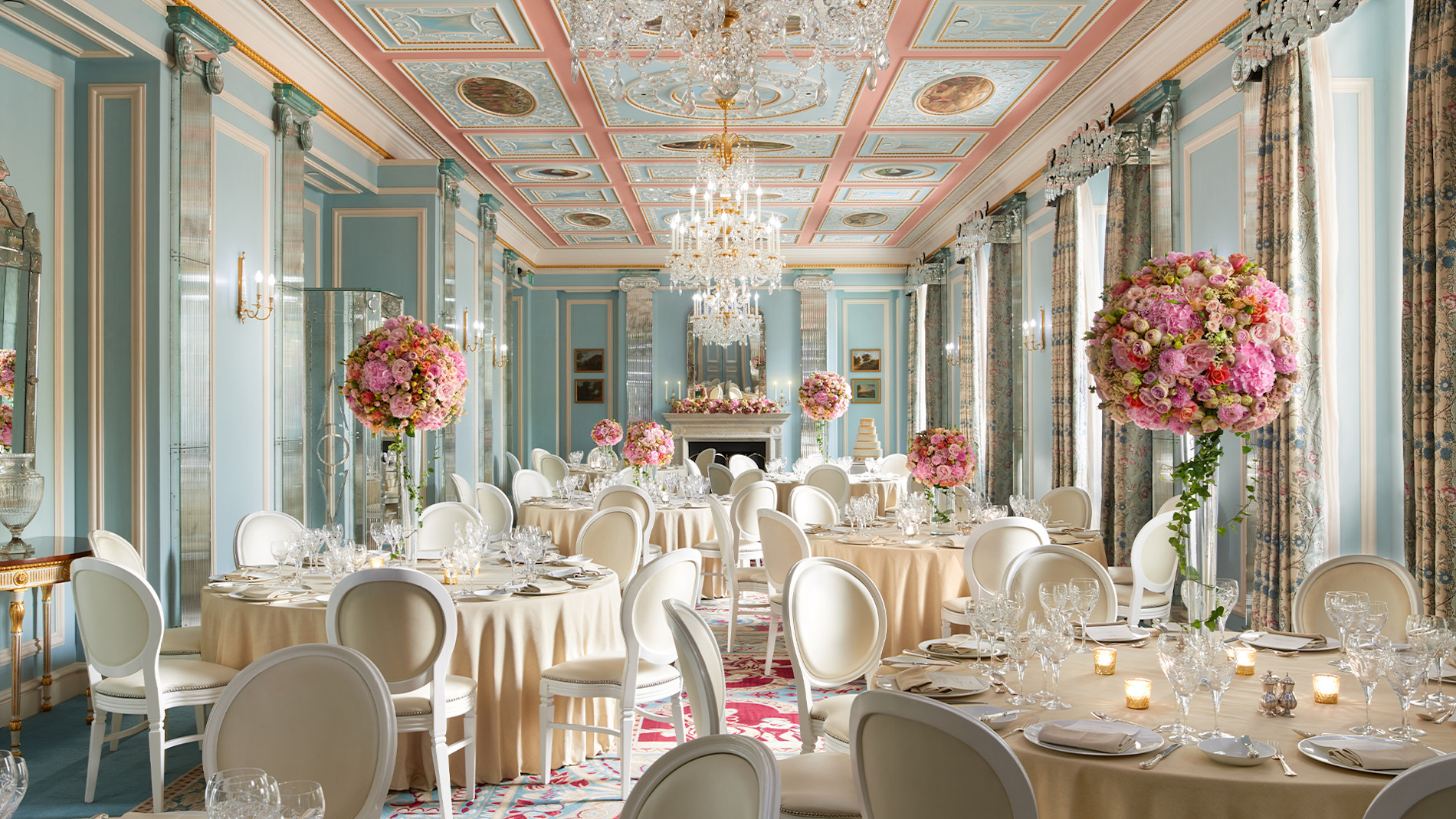 LAN - The Belgravia Room Wedding Set Up The Lanesborough London