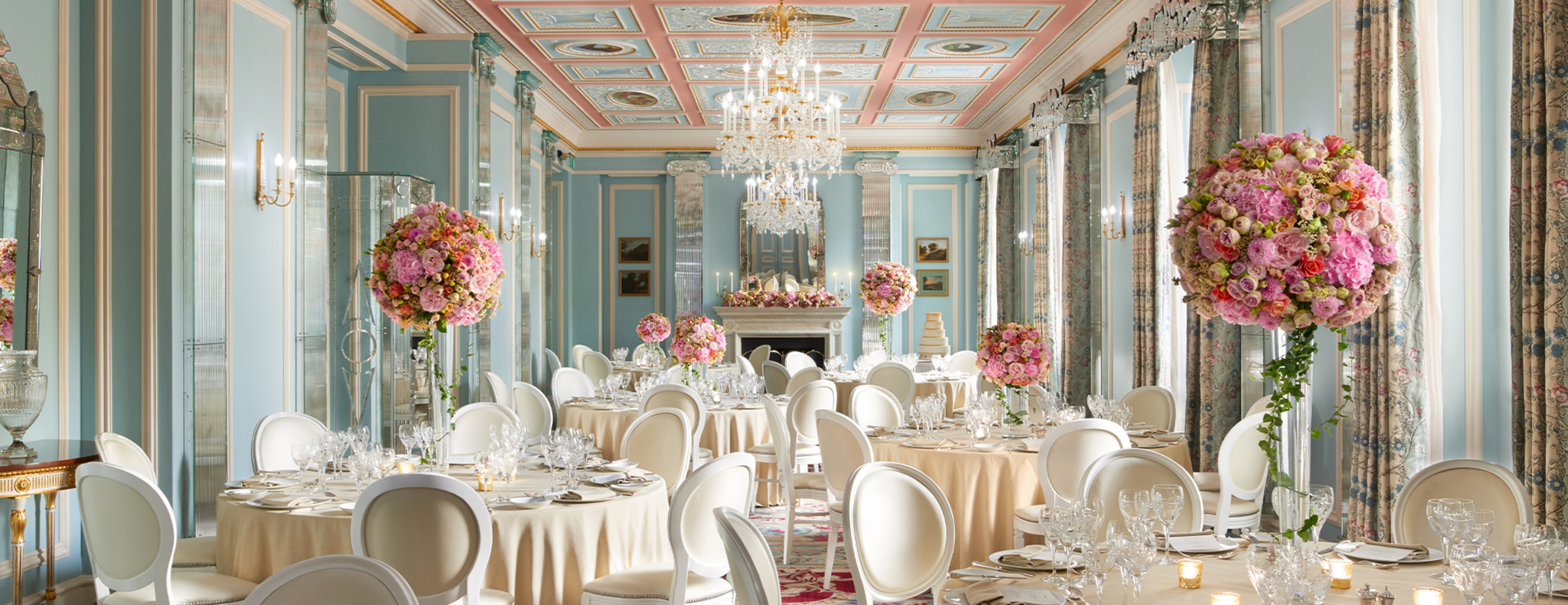 LAN - The Belgravia Room Wedding Set Up The Lanesborough London