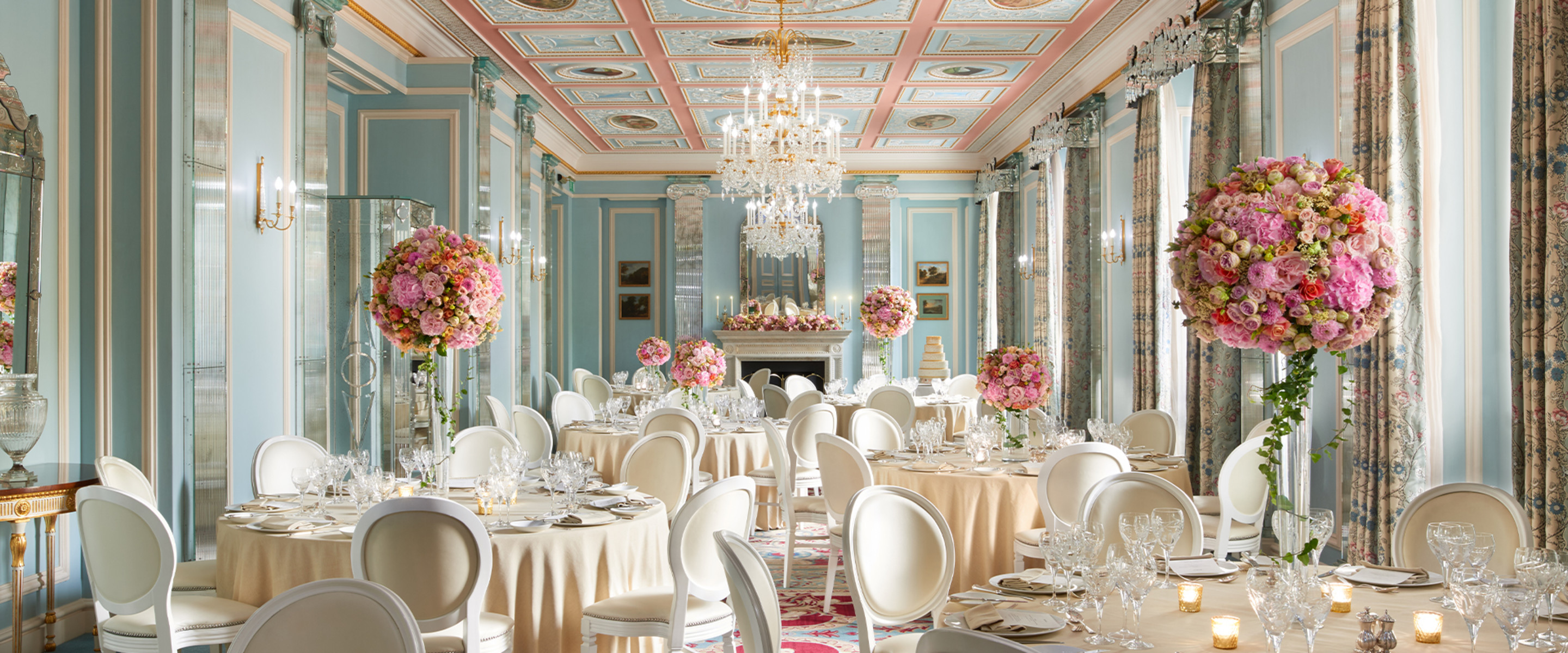 LAN - The Belgravia Room Wedding Set Up The Lanesborough London