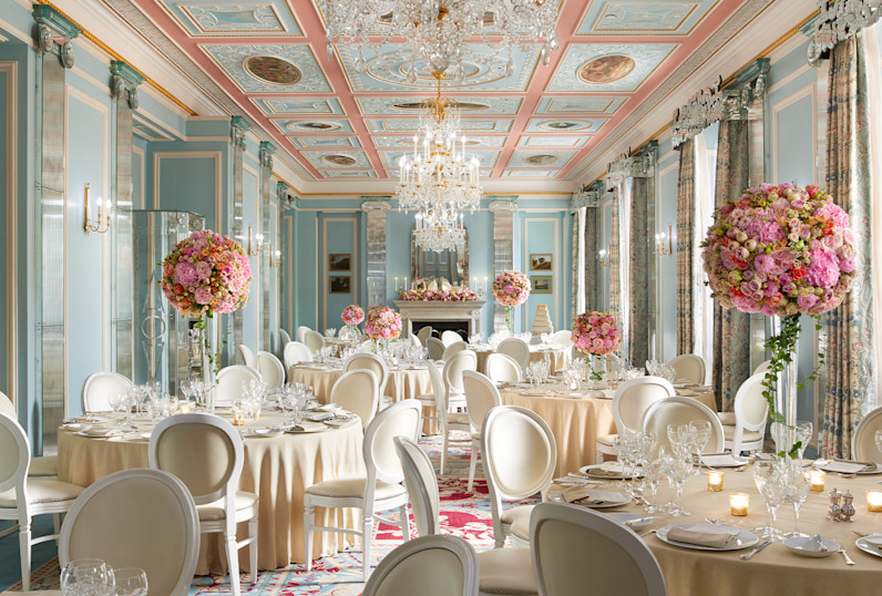 LAN - The Belgravia Room Wedding Set Up The Lanesborough London