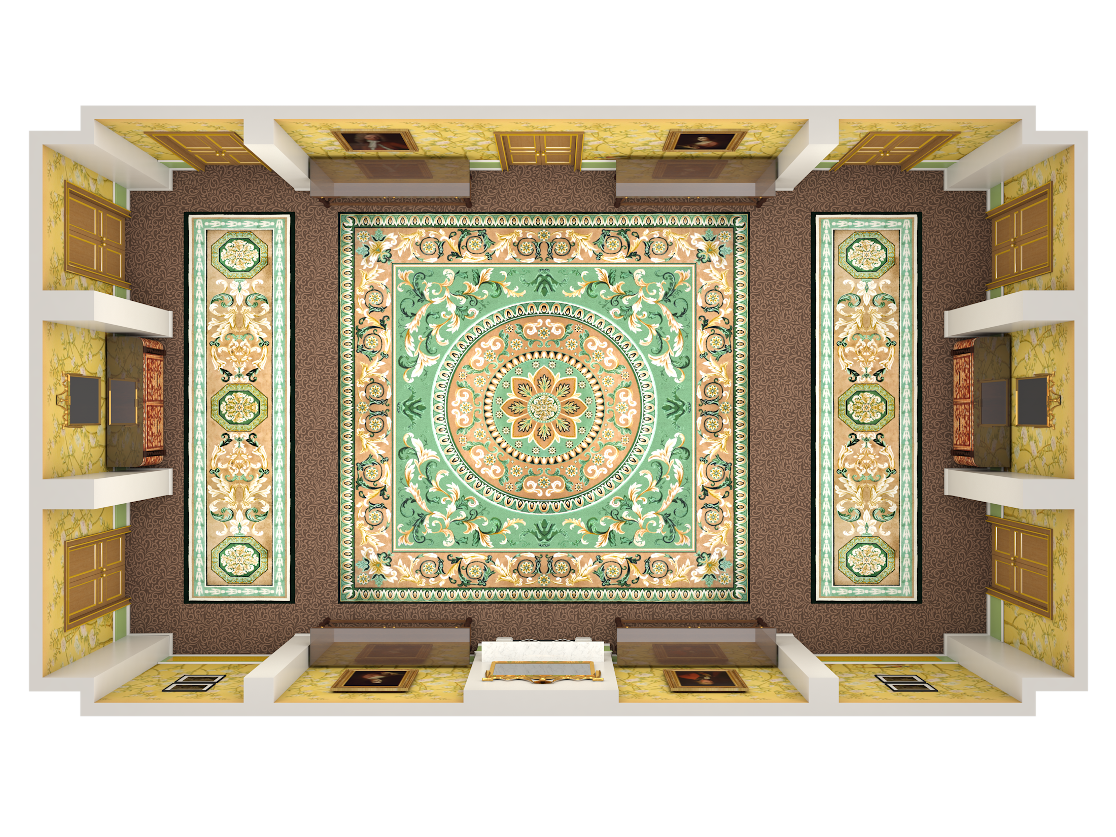 LAN - Wesminster Room - 3D - Floor Plan