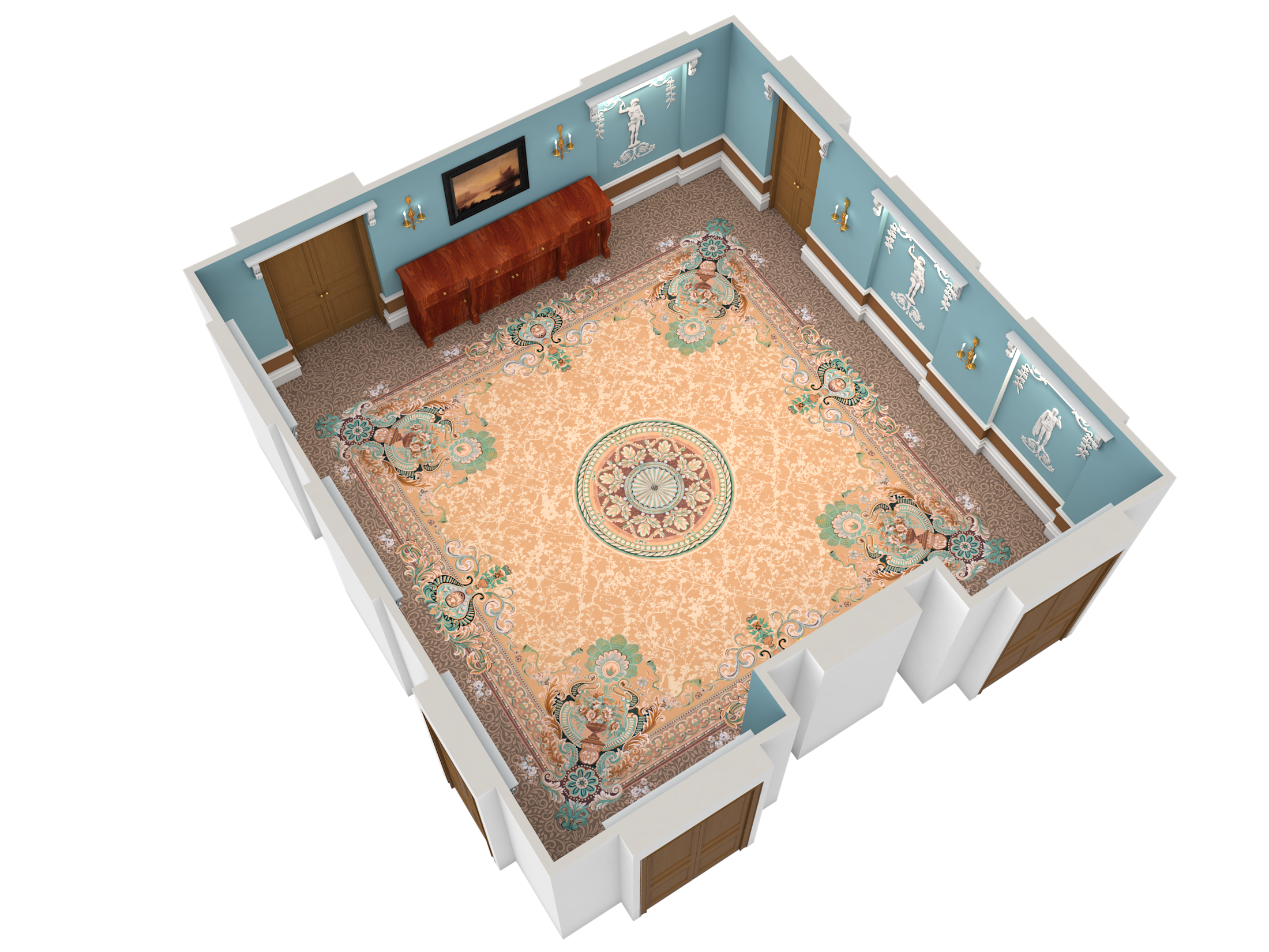 LAN - Wilkins - 3D Plan - View 2