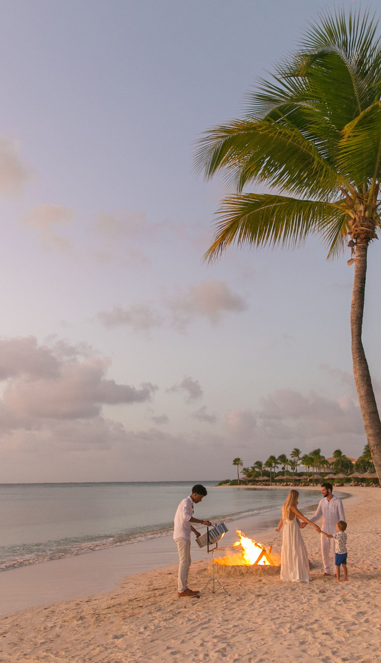 JBI - Bon fire at sunset