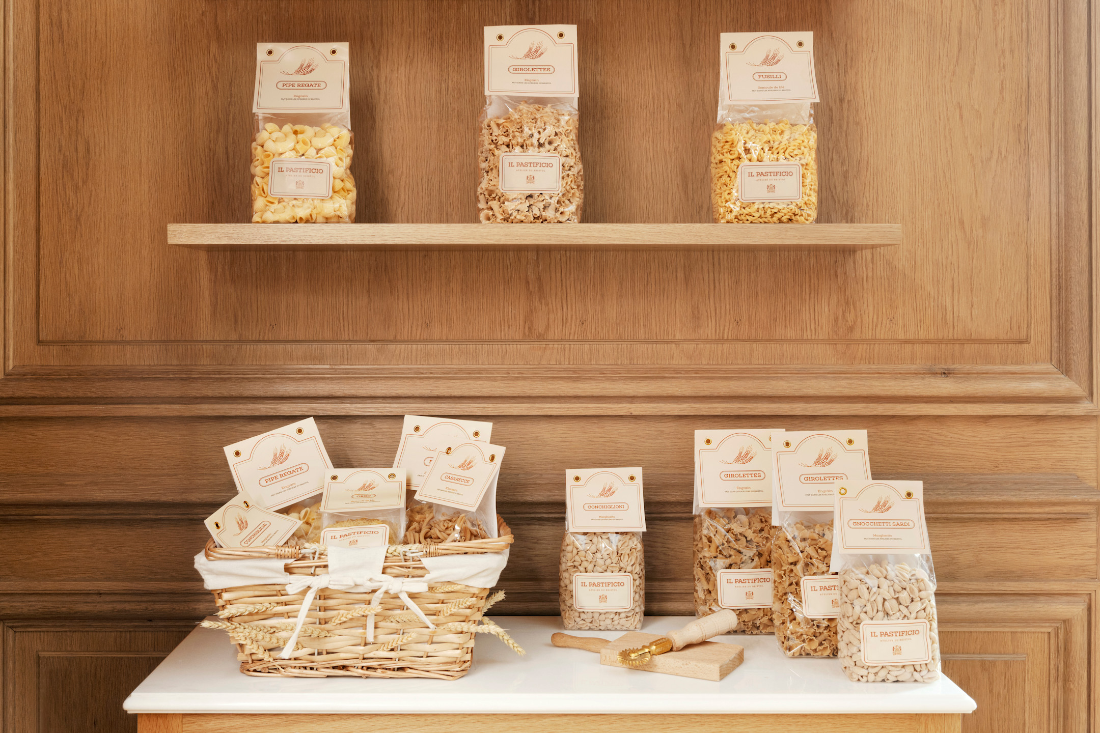 Le Bristol Paris - Packagings pâtes Epicerie - Atelier Il Pastificio bsvWe