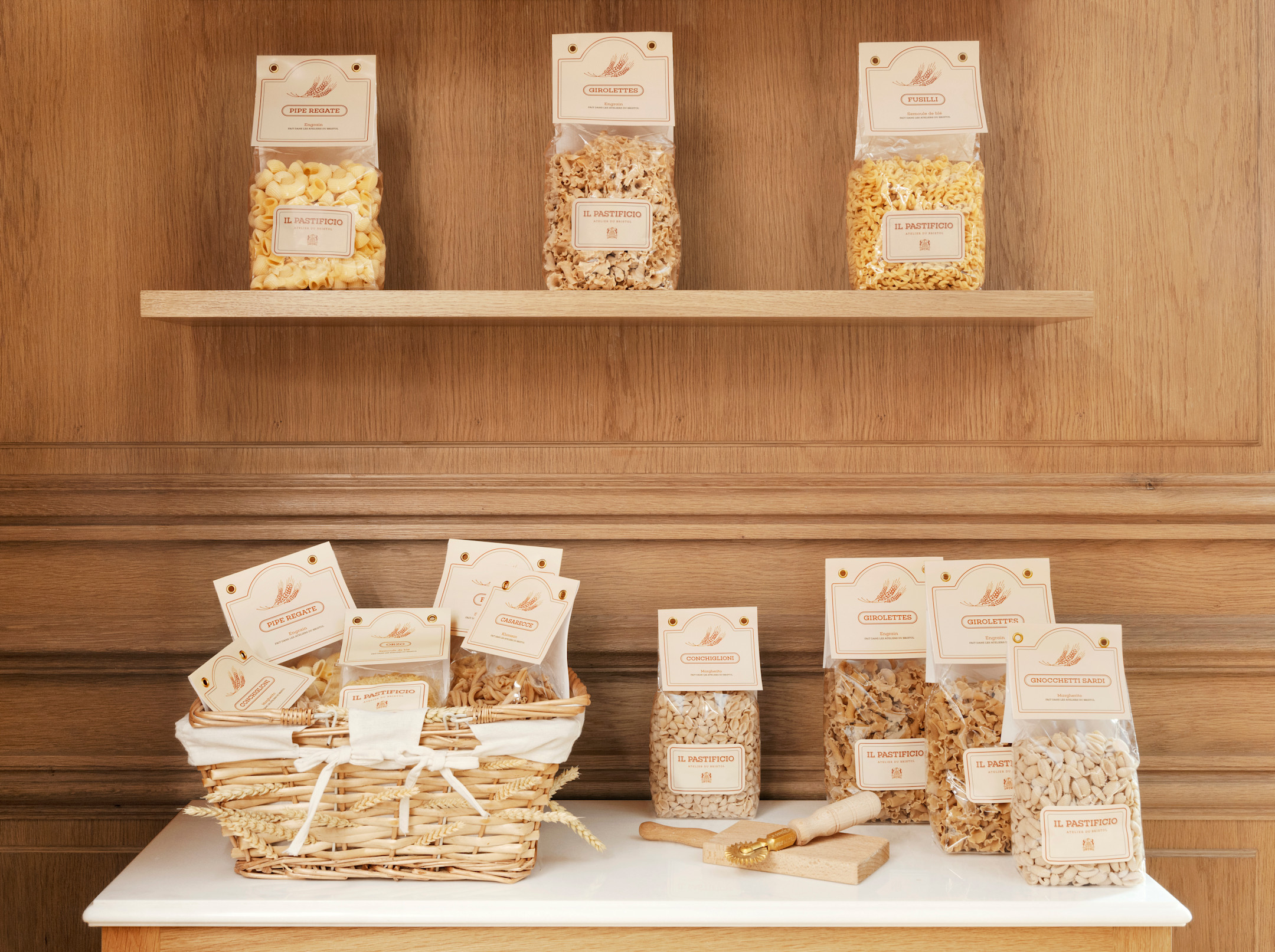 Le Bristol Paris - Packagings pâtes Epicerie - Atelier Il Pastificio bsvWe