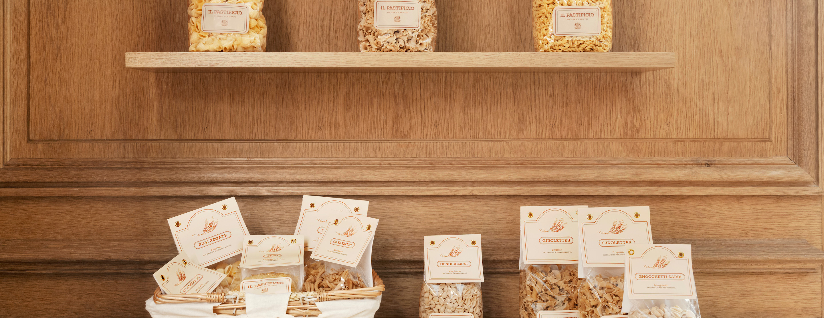 Le Bristol Paris - Packagings pâtes Epicerie - Atelier Il Pastificio bsvWe