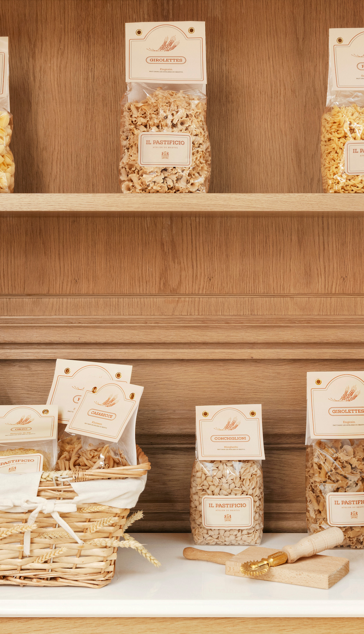 Le Bristol Paris - Packagings pâtes Epicerie - Atelier Il Pastificio bsvWe