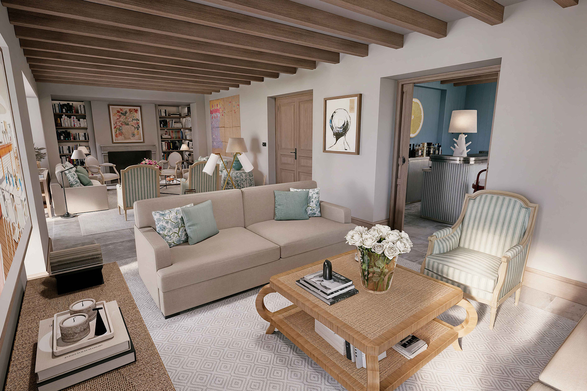 HDC - Villa La Guettière living-room