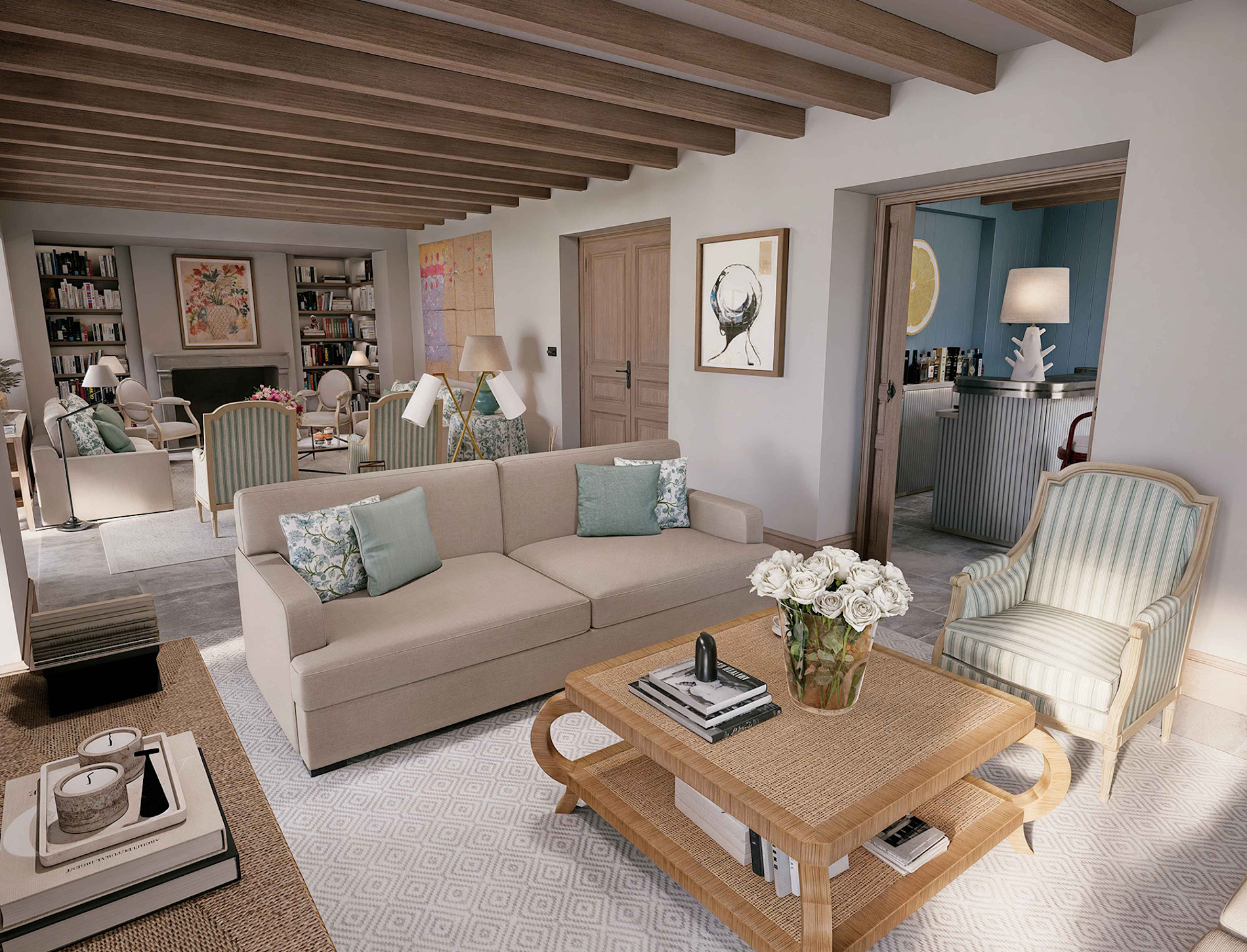 HDC - Villa La Guettière living-room