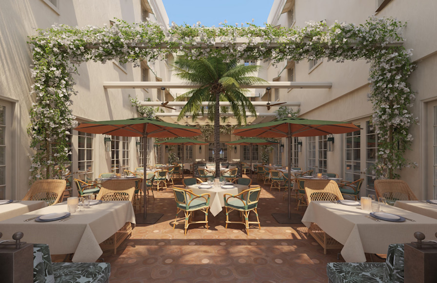 VNT - Courtyard - Restaurant