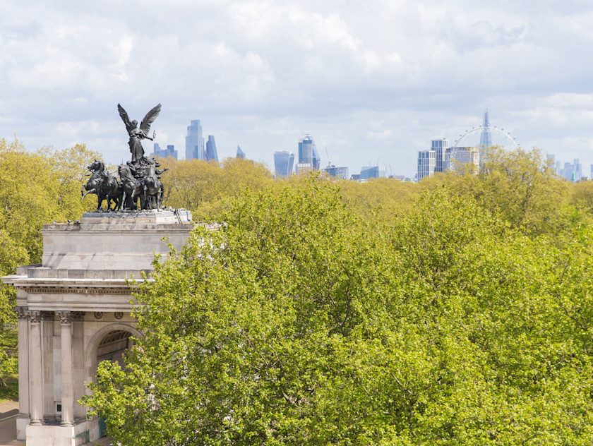 Wellington Arch London Skyline Autumn