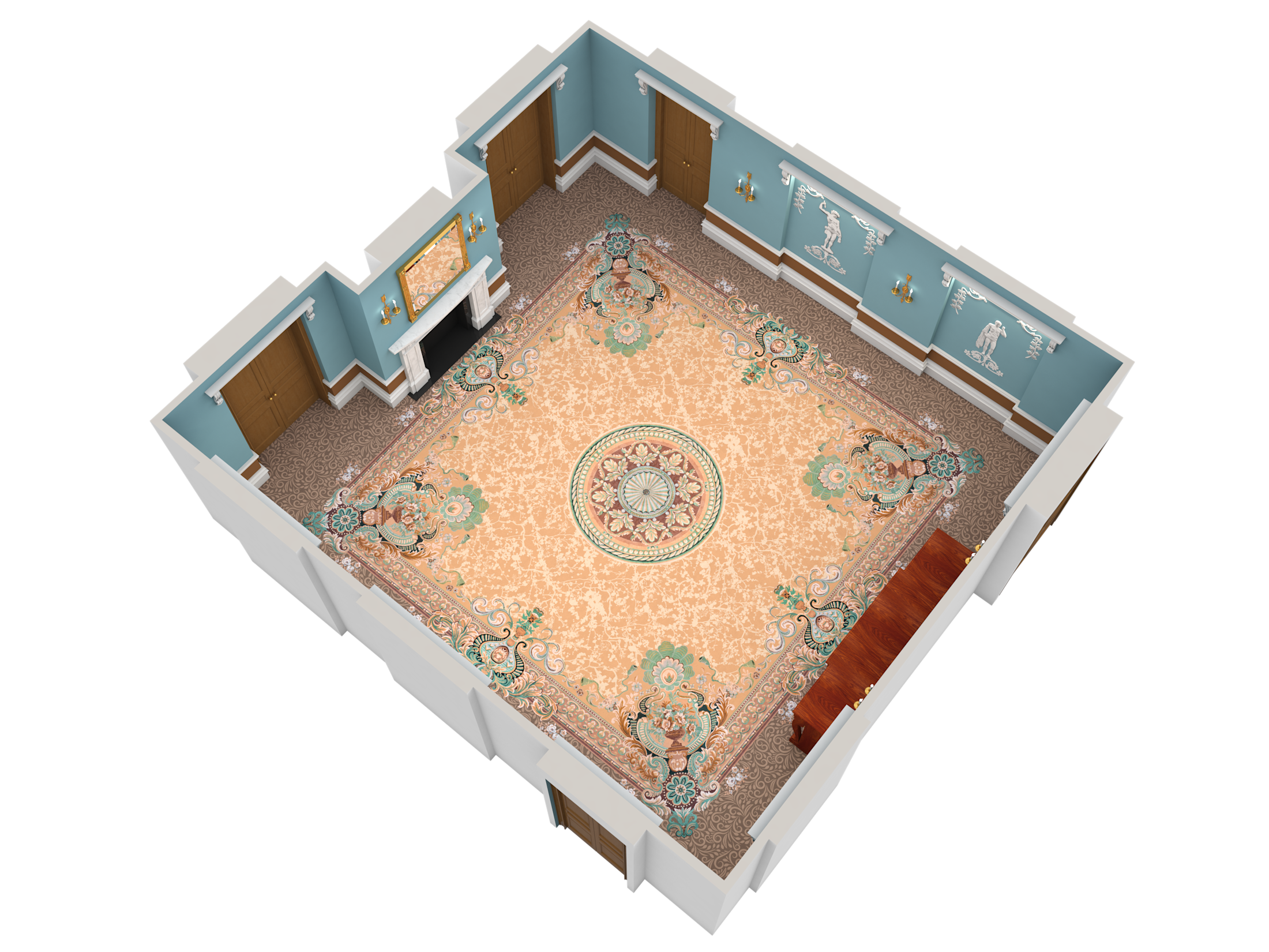 LAN - Wilkins - 3D Plan - View 1