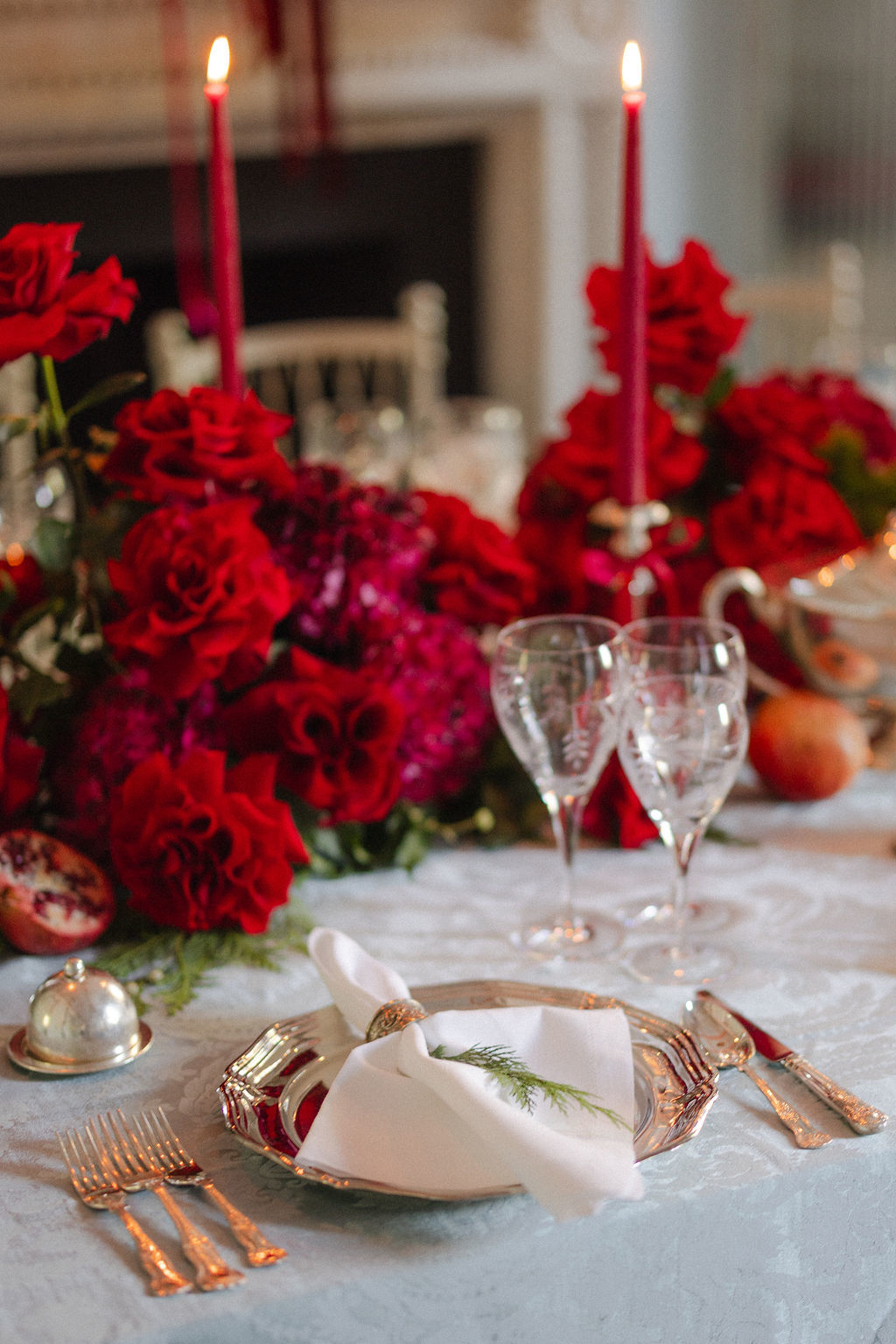 Festive Table Set Up Belgravia Room
