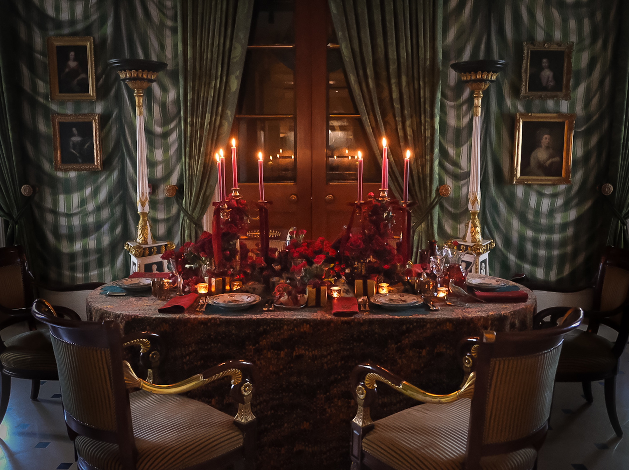 Festive Private Dining set up - The Great Hall