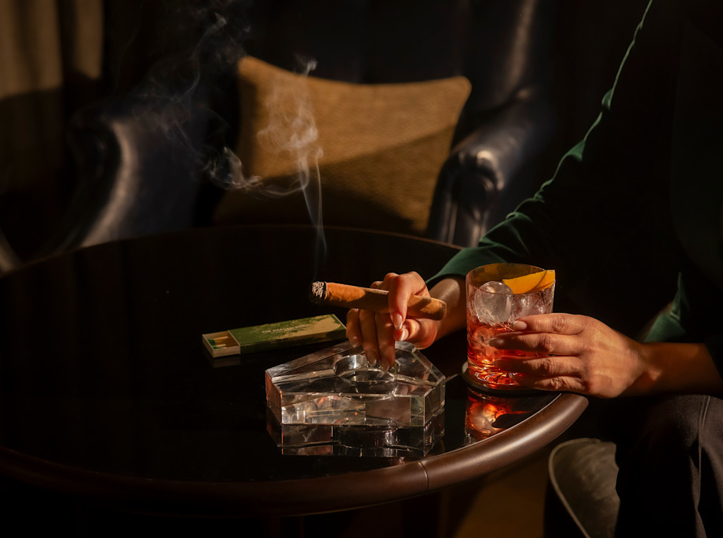 Cigars and cocktails at The Garden Room at The Lanesborough
