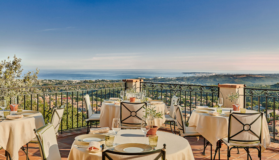 CSM - Le Saint-Martin terrace at sunset