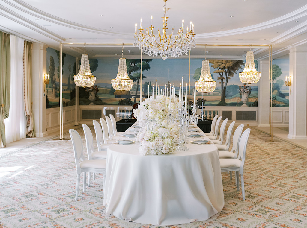 LBP - Salon Versailles - Mise en place Mariage ©Sorya PEDOUSSAUT 4JGKK